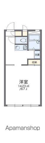 レオパレスリレイション(1K/1階)の間取り写真