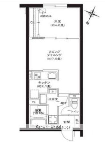 GENOVIA池袋(1LDK/3階)の間取り写真