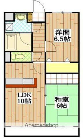 エルドラードII(2LDK/2階)の間取り写真