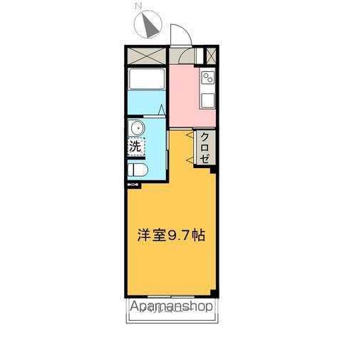 オーヴィラージュ(1K/2階)の間取り写真