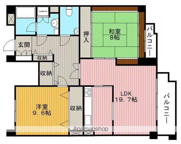 豊中ホームズ(2LDK/2階)の間取り写真