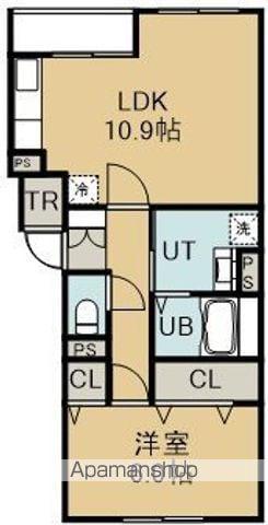 ラ・クレⅠ(1LDK/4階)の間取り写真