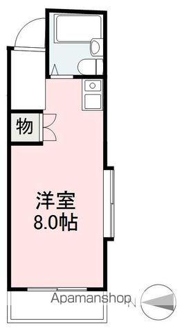 ハイツ亀岡(ワンルーム/1階)の間取り写真