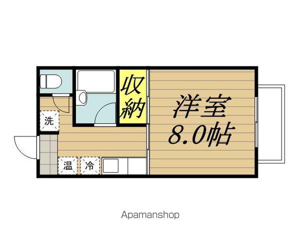 システムコートA(1K/2階)の間取り写真