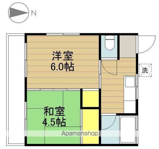 コーポのぞみ(2K/2階)の間取り写真