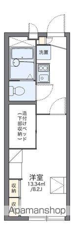 レオパレスミッドアイランド(1K/1階)の間取り写真