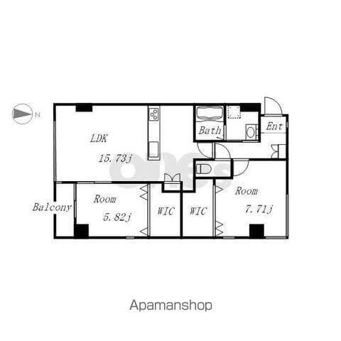 AREX丸の内Ⅱ (2LDK/2階)の間取り写真