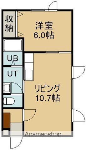 プラザ2000(1LDK/2階)の間取り写真