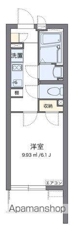クレイノ太閤通(1K/2階)の間取り写真