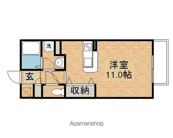 グランデ トト A・B棟(ワンルーム/2階)の間取り写真