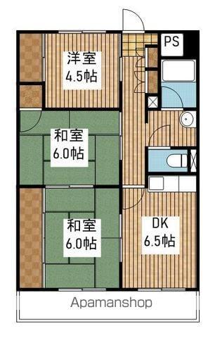 メゾン・ロベリア(3DK/3階)の間取り写真
