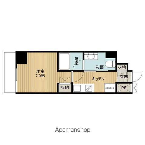 フローライト徳川(1K/8階)の間取り写真