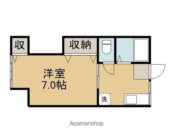 前九年ハイツ(1K/1階)の間取り写真