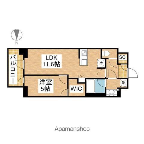 プレサンス丸の内サージュ(1LDK/14階)の間取り写真