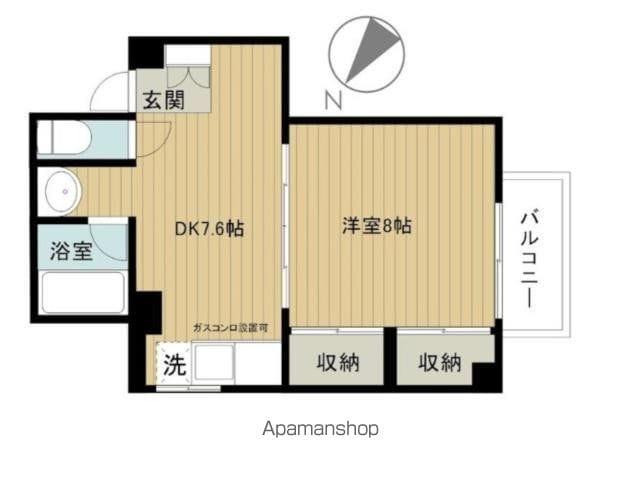 前田ビル(1DK/3階)の間取り写真