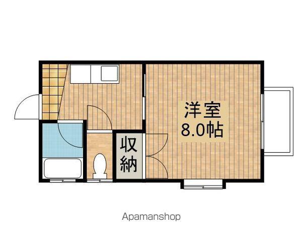 コーポカナリヤ3(1K/1階)の間取り写真