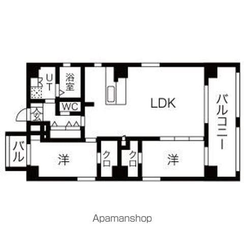 THE GD ONE(2LDK/10階)の間取り写真