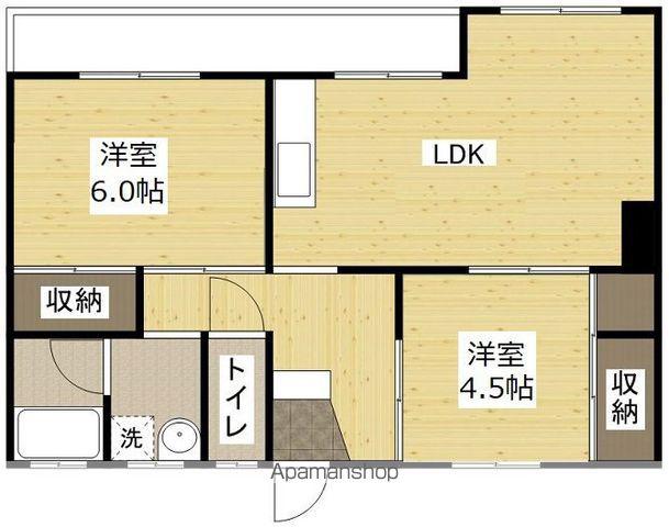 第1今井ビル(2DK/3階)の間取り写真