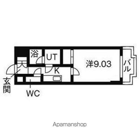 パレ・ミレニアム(1K/2階)の間取り写真