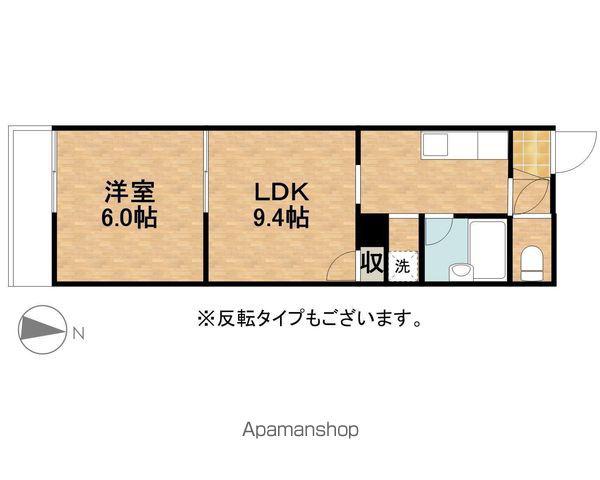 パステルグリーン(1LDK/1階)の間取り写真