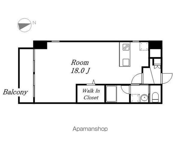 スレンダウェルステージ(ワンルーム/10階)の間取り写真
