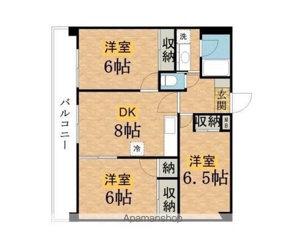 ラベニール(3DK/3階)の間取り写真