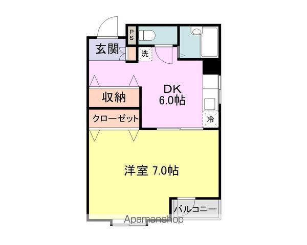 メゾンルーチェ(1DK/1階)の間取り写真