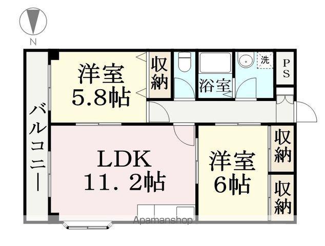 サン・ボニール(2LDK/2階)の間取り写真