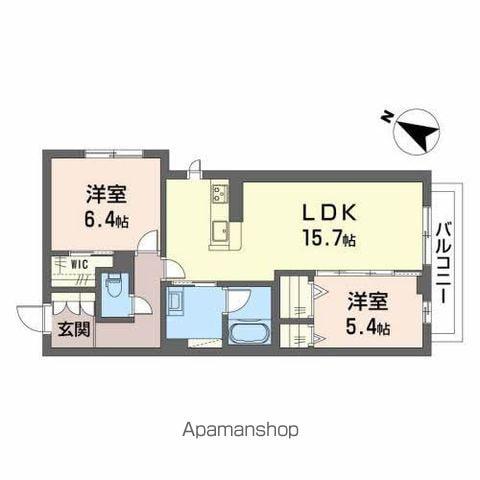 LUMIERE MAISON(2LDK/2階)の間取り写真