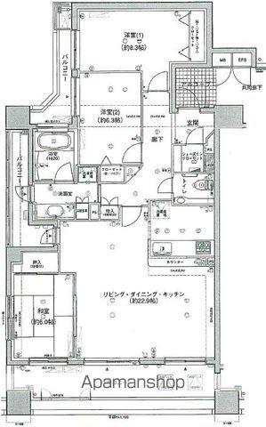 Dグランセ鷹匠(3LDK/4階)の間取り写真
