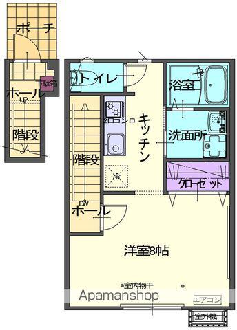 VISTA(1K/2階)の間取り写真