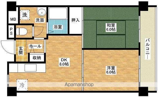 セントエルモ高石(2DK/5階)の間取り写真