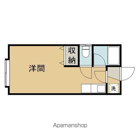 レジデンスきただ(ワンルーム/2階)の間取り写真