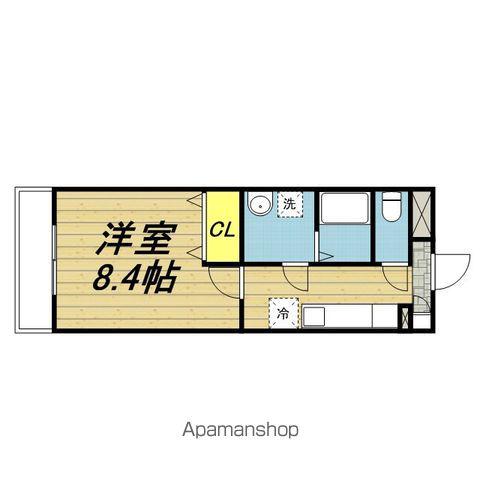 メゾンイナパレス(1K/3階)の間取り写真