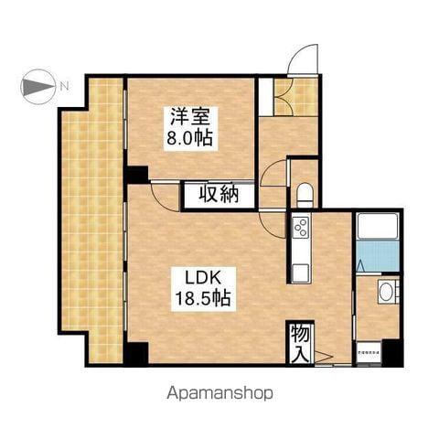 Jスクエア高岳(1LDK/6階)の間取り写真