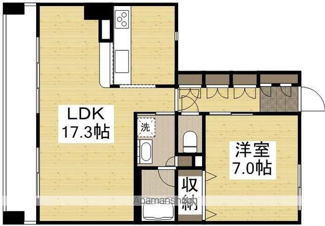 アルファステイツ桃太郎大通(1LDK/9階)の間取り写真