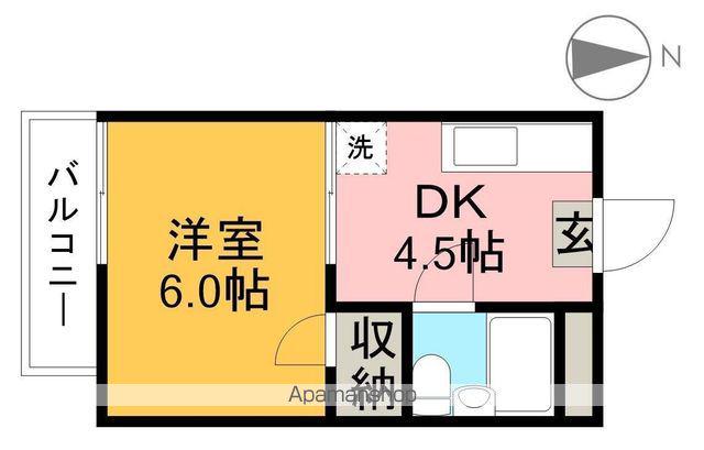 ハイツサン・エイト(1DK/2階)の間取り写真