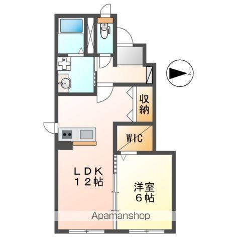 グラン・チェスタ(1LDK/1階)の間取り写真