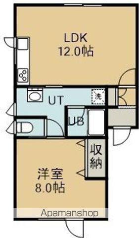 ハウスリーブス千葉Ⅲ(1LDK/1階)の間取り写真