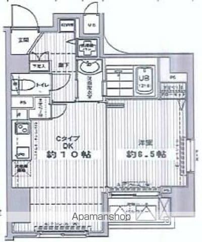 HF東中野レジデンス(1LDK/2階)の間取り写真