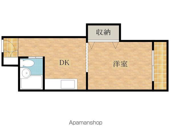 マキシマレジデンス伊藤(1K/3階)の間取り写真