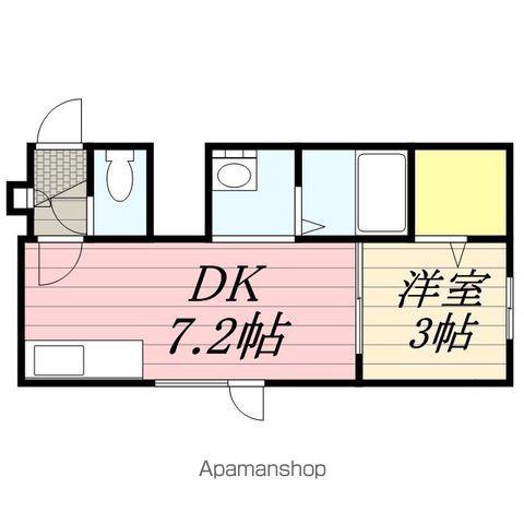 ネージュ元町Ⅰ(1DK/3階)の間取り写真