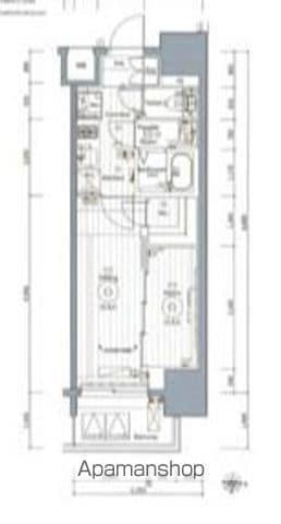 エステムコート名古屋新栄Ⅵ アートテラス(1DK/10階)の間取り写真