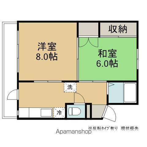 志家310ビルⅢ(2K/4階)の間取り写真