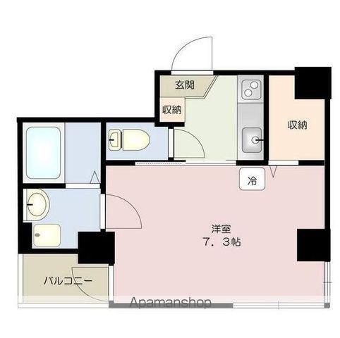 グロース横浜(1K/8階)の間取り写真