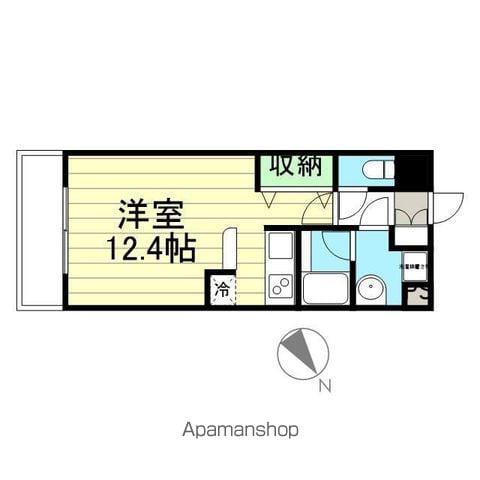 アーバンフラッツ小田原(ワンルーム/4階)の間取り写真