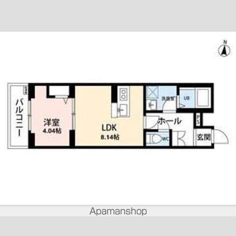 リーブルファイン大袋駅前(1LDK/3階)の間取り写真