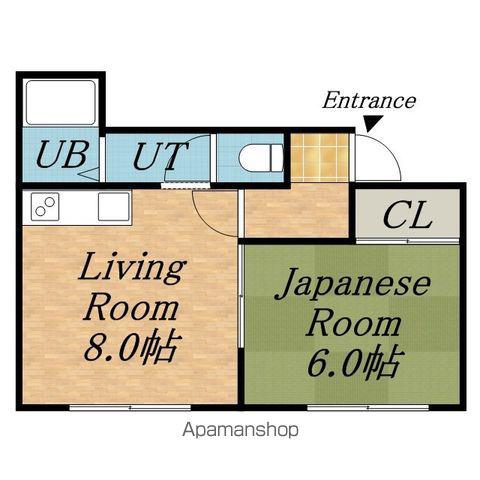 第5双葉マンション(1LDK/2階)の間取り写真