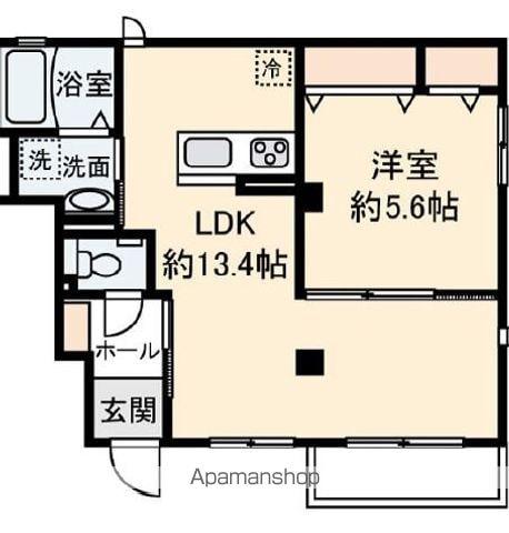 ANJYU(1LDK/1階)の間取り写真