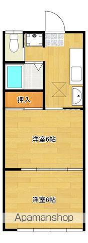 コーポ東陽(2K/1階)の間取り写真